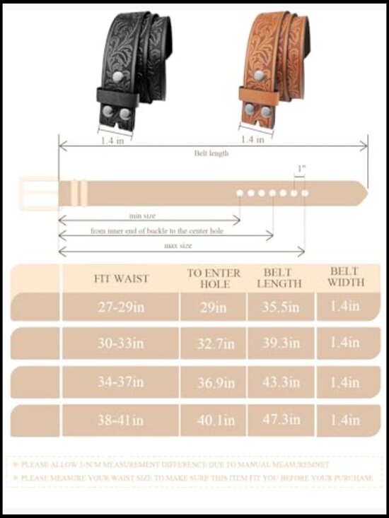 Western Belt Strap 1.5\